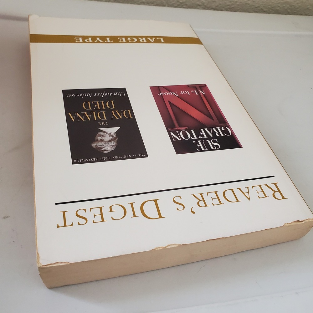 Reader's Digest Large Type N Is for Noose Sue Grafton The Day Diana Died 2000 - Picture 5 of 11